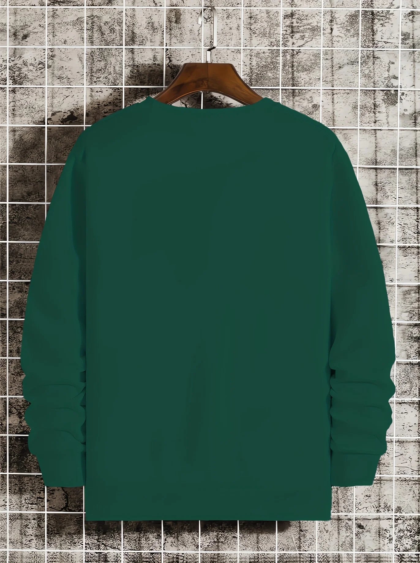 Felpa da Uomo Girocollo Maniche Lunghe Stampata Con Grafica Viaggio Allentata Casual Alla Moda Autunno Inverno