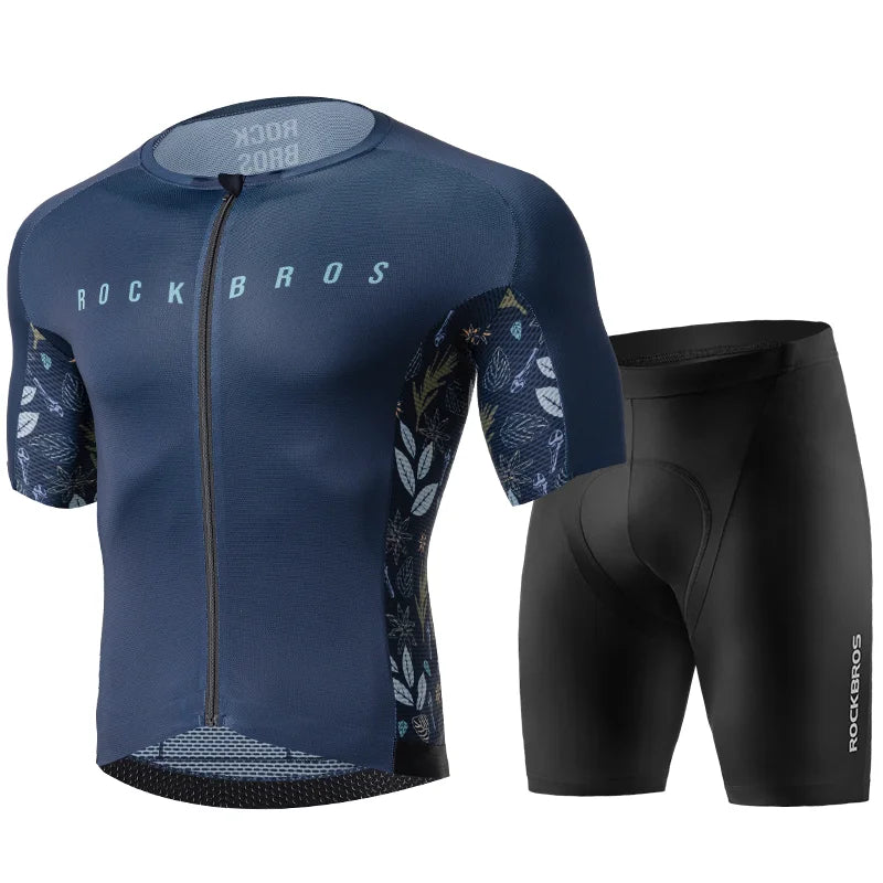 Maglia Da Ciclismo RockBros MTB Uomo Abbigliamento Estivo Traspirante Con Cerniera YKK Alta Qualità