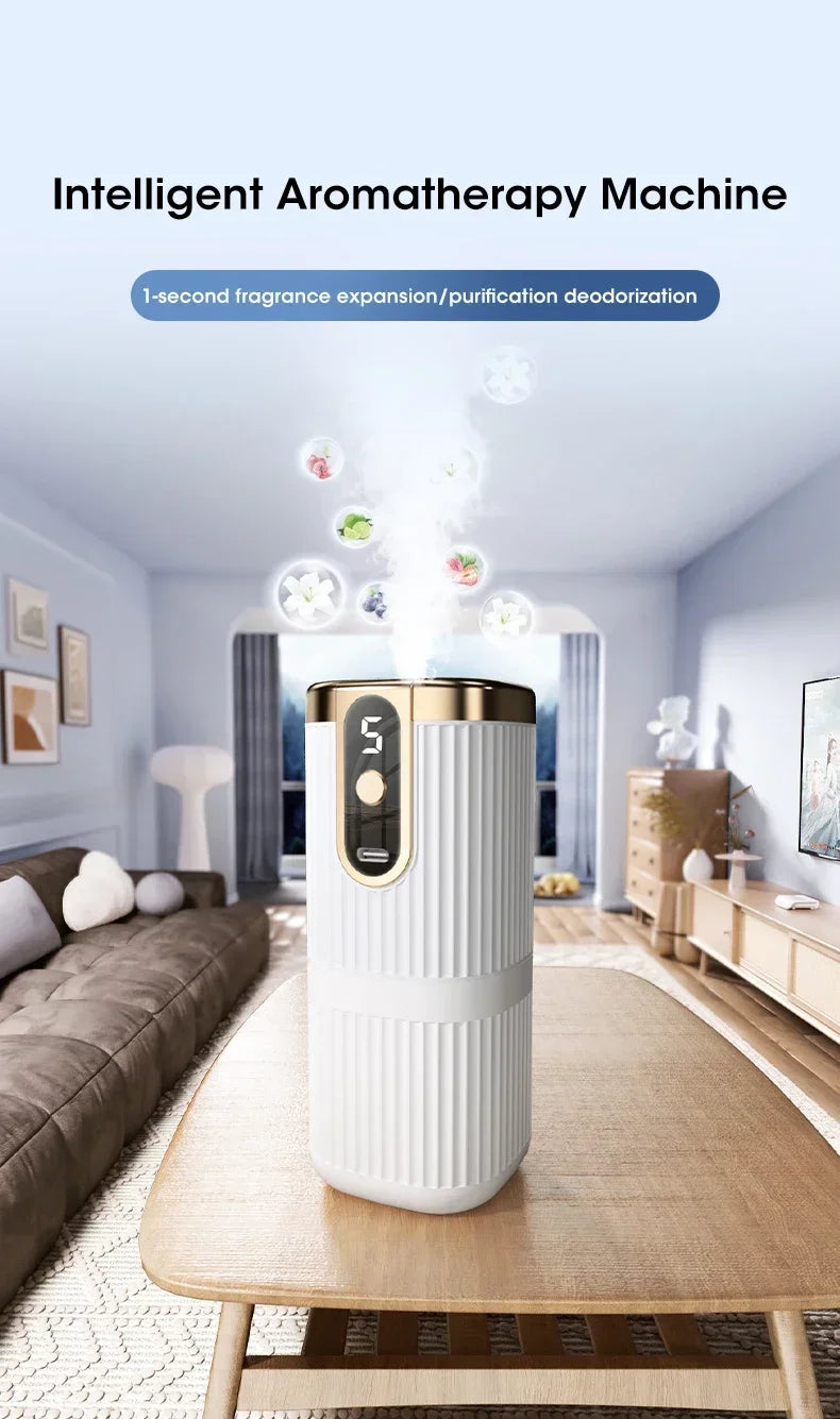 Mini Diffusore Di Oli Essenziali Ricaricabile 5 Marce Per Aromaterapia Umidificatore A Nebbia Grande Per Casa Ufficio