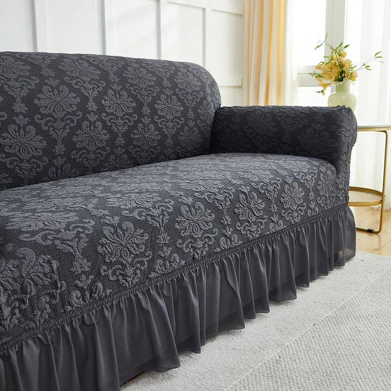Fodera Divano A Fiori Stile Europeo Jacquard Copridivano Antiscivolo Protezione Per Mobili Soggiorno Decorazioni Casa