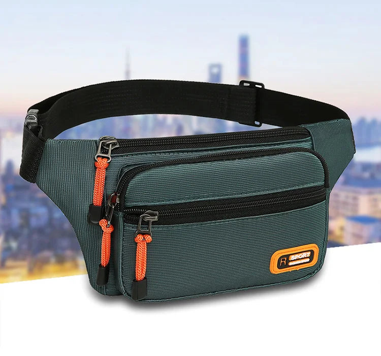 Marsupio da Uomo Impermeabile Unisex Borsa a Tracolla per Corsa e Attività Leggero e Resistente
