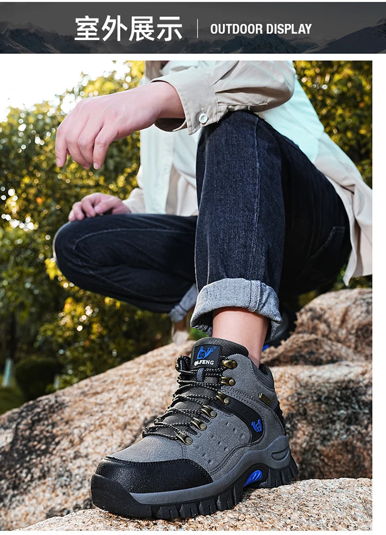 Scarponi Da Trekking Unisex Alla Caviglia Plus Size Outdoor 2025 Montagna Deserto Impermeabili Traspiranti