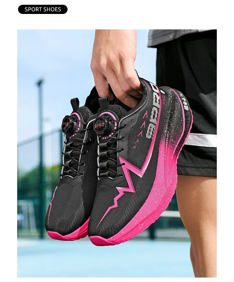 Scarpe Da Corsa Fluorescenti Con Piastra In Carbonio Per Maratona Leggere Traspiranti Antiscivolo Uomo Donna