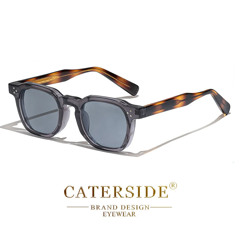 CaterSide Occhiali Da Sole Punk Unisex Con Montatura Quadrata Design Personalizzato Per Viaggi E Feste