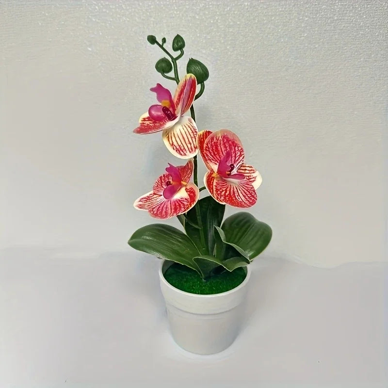Orchidea Artificiale Decorazione Per Casa E Ufficio Espositore Da Tavolo Decorazione Floreale D'Ingresso Non Sbiadisce