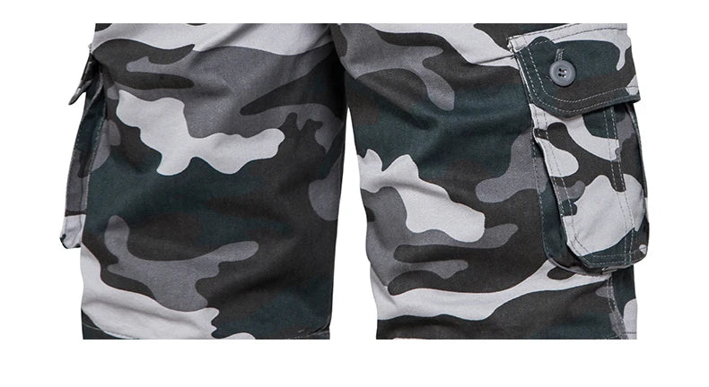 Pantaloncini Mimetici Da Uomo Traspiranti In Cotone Con Tasche Laterali Per Sport All Aperto Pantaloni Corti Estivi
