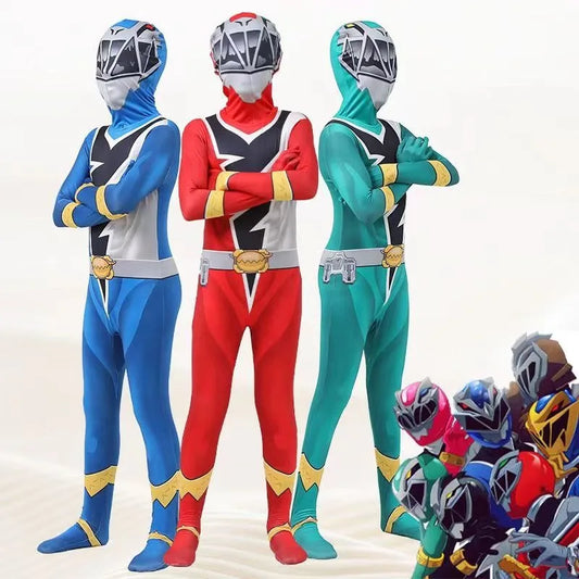 Anime Cosplay Ranger Knight Dragon Team Costume Cosplay Tuta Festa di Halloween Cosplay Vestito di Carnevale di Halloween Regali di Natale