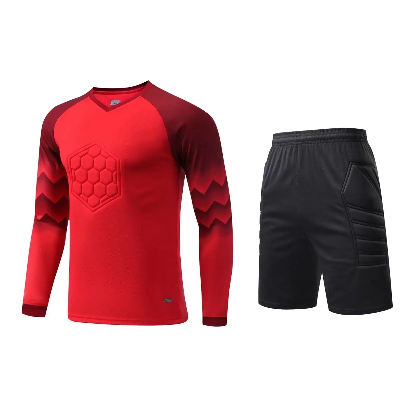 2023 uomo bambino portiere di calcio uniforme spugna protettiva manica lunga allenamento di calcio portiere top maglia da calcio pantaloni personalizzati