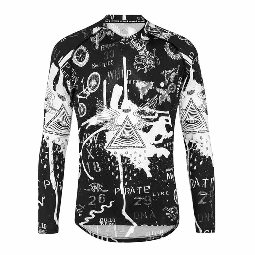 Maglia Da Ciclismo Uomo A Maniche Lunghe Per MTB Fuoristrada Enduro Downhill Abbigliamento Sportivo Per Corse Su Strada