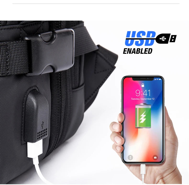 Zaino Espandibile BANGE Da Uomo Per Laptop 17,3 Pollici Impermeabile Grande Capacità Per Viaggio E Escursionismo