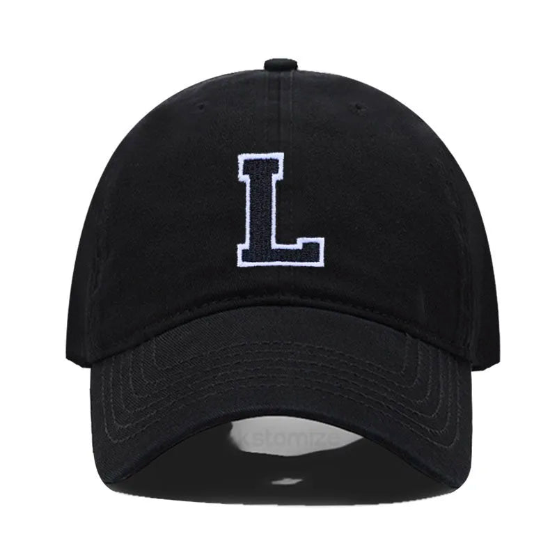 Berretto Da Baseball Unisex Ricamato Lettera AZ Cotone Morbido Alta Qualità Protezione Solare Snapback