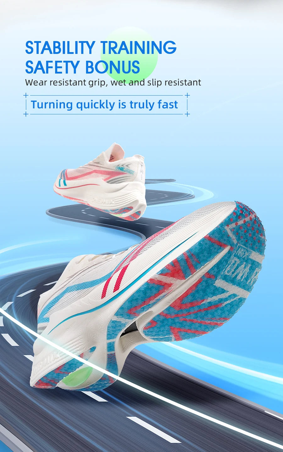 ONEMIX Marathon Scarpe Da Corsa Con Piastra In Carbonio Uomo Antiurto Rimbalzo Ultraleggero E Supporto Stabile