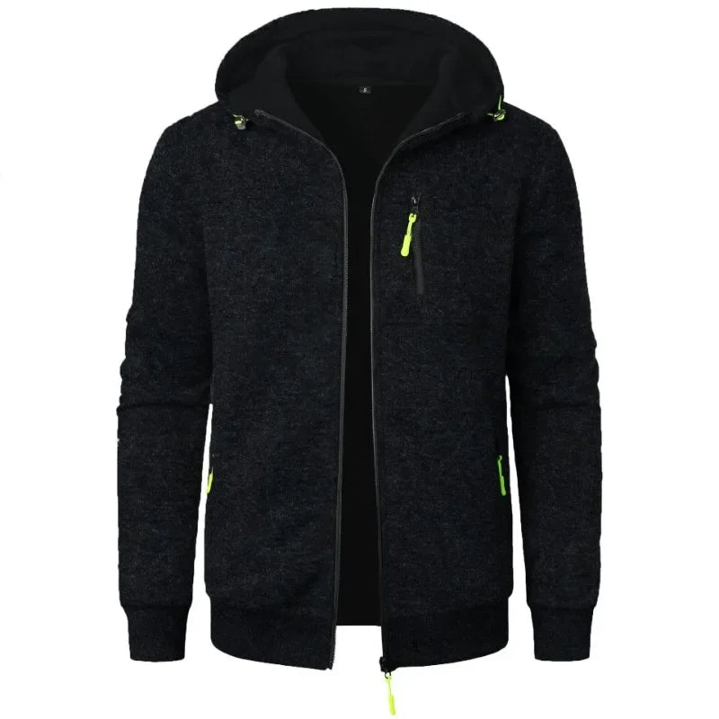 Giacca Invernale Oversize Da Uomo Con Cappuccio E Cerniera Calda Per Lavoro Esterno Animal Game