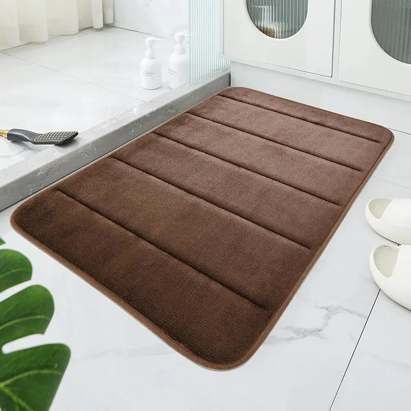 Tappetino Antiscivolo In Velluto Corallo Per Bagno Morbido Con Assorbimento Rapido Della Acqua