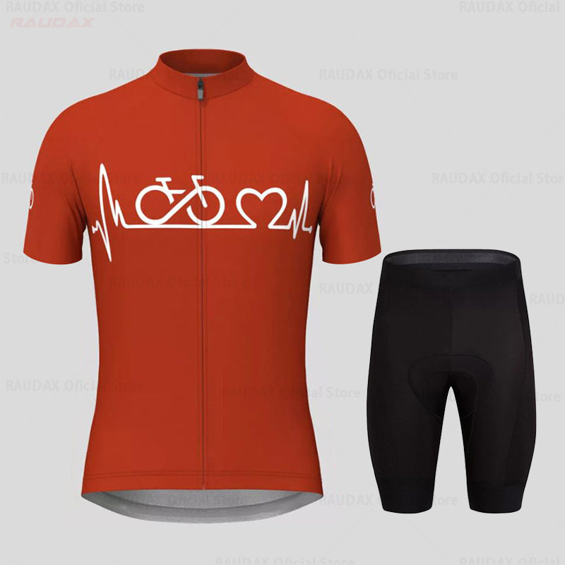 Abbigliamento Da Ciclismo Estivo Per Uomo Kit MTB Maglia Da Ciclismo A Maniche Corte Traspirante Per Bici Da Strada
