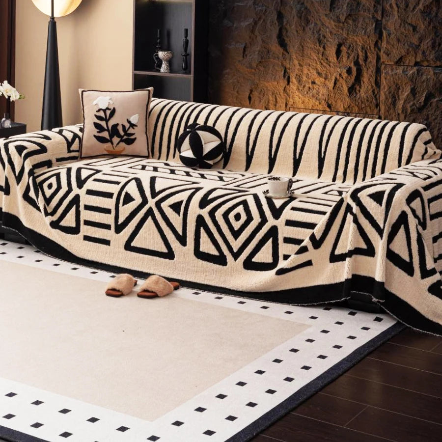 Protezione Per Divano In Stile Bohémien Nuovo Coperta Vintage Intrecciata Antiscivolo Adatta A Divani E Animali Lux