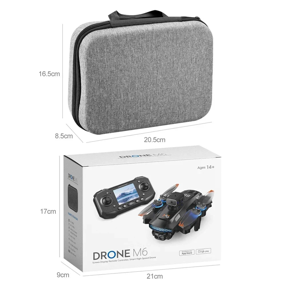 Drone Lenovo M6 8K Pro Con WiFi 5G FPV Fotocamera 4K HD Per Riprese Aeree Professionali Telecomando Con Schermo