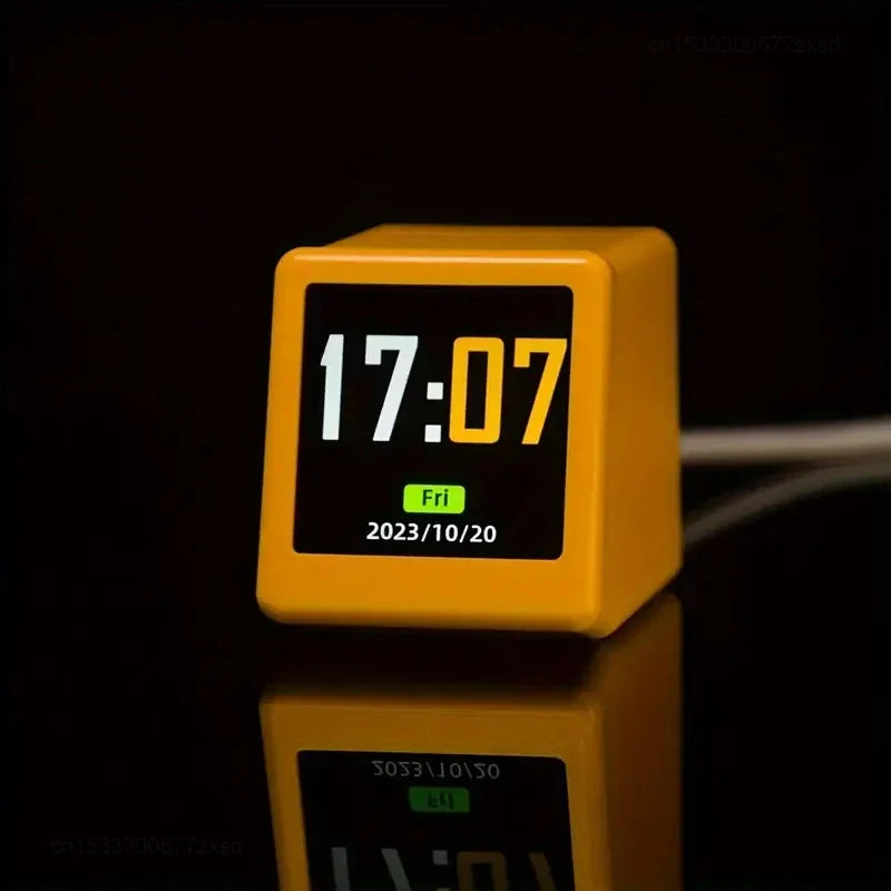 Piccola Stazione Meteorologica Portatile WiFi Display Meteo Temperatura Umidità Sveglia Decorazione Da Tavolo