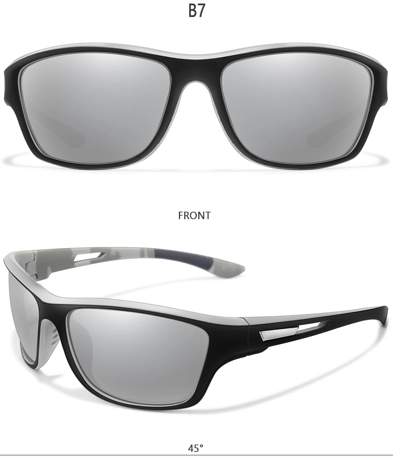 Occhiali Da Sole Polarizzati Unisex Per Pesca Trekking Ciclismo All Aperto UV400 Antiriflesso