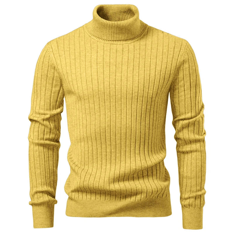 Animal Game Maglione Dolcevita Da Uomo A Righe In Lana Caldo Per Autunno Inverno Stile Casual