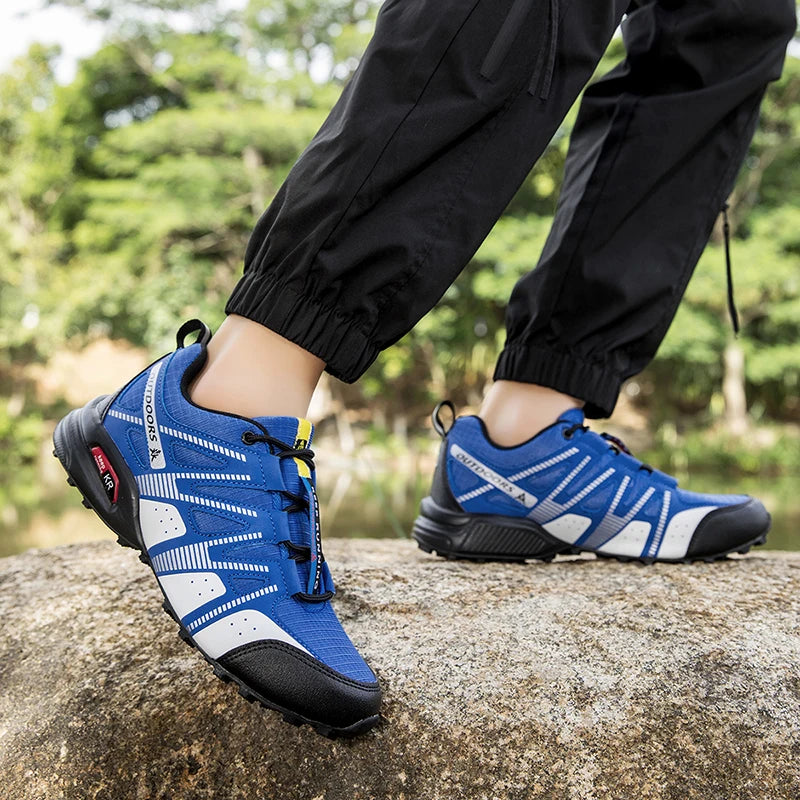 Scarpe Trekking Impermeabili da Uomo Taglia Fino a 48 Escursionismo Alpinismo Campeggio Sneakers da Bici Tattiche