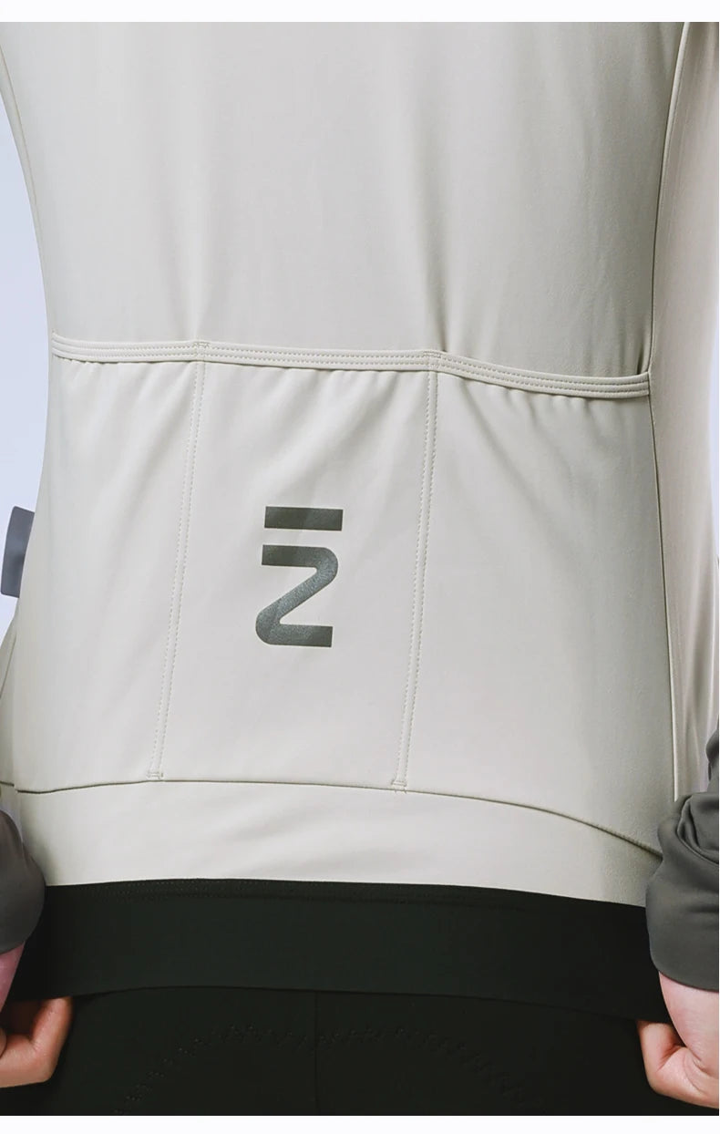 Maglia Da Ciclismo Uomo Slim Fit Invernale Manica Lunga Termica In Pile Con Zip Integrale Per Bici Abbigliamento Freddo