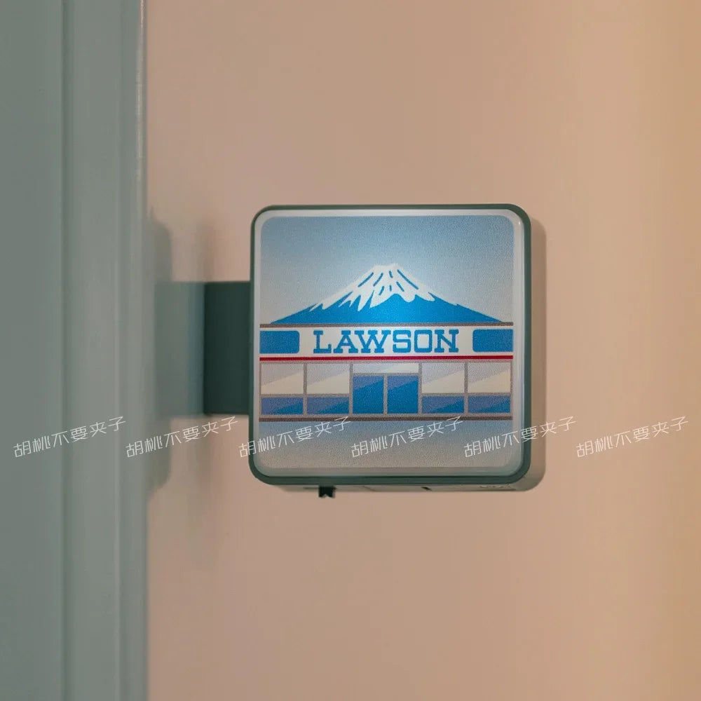 Magnete Frigo Decorativo Adesivo Insegna Luminosa Dotonbori Glico 711 Lake Kawaguchi Ko Lawson Store Foto Spot