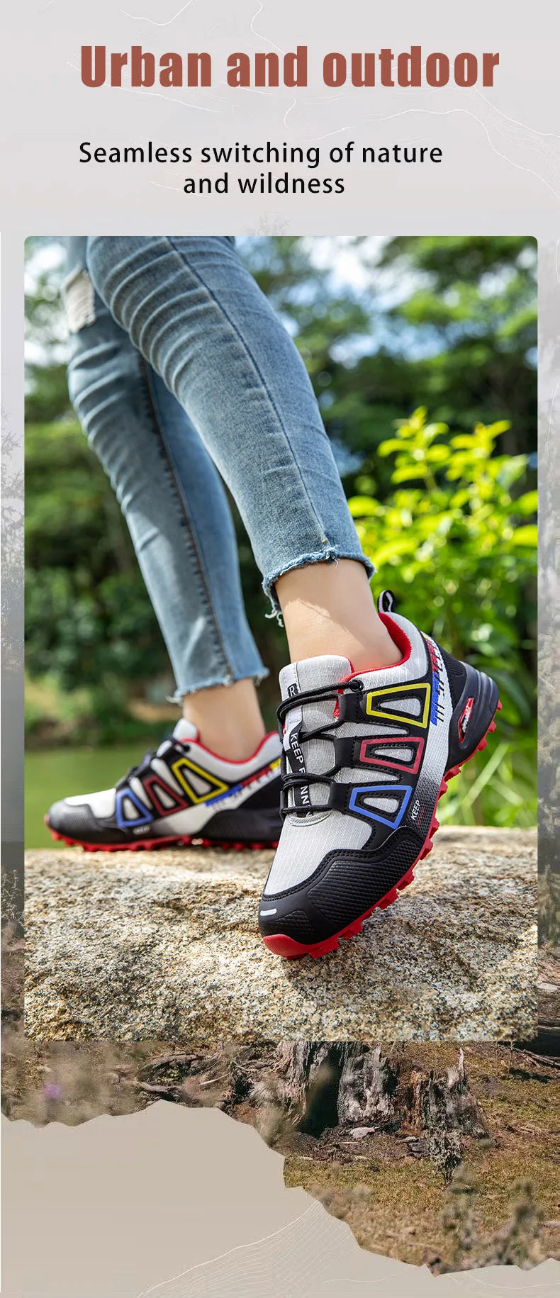 Scarpe Da Trekking All'aperto Unisex Antiscivolo Con Lacci Leggere Per Allenamento Tattiche Da Uomo Ciclismo Casual