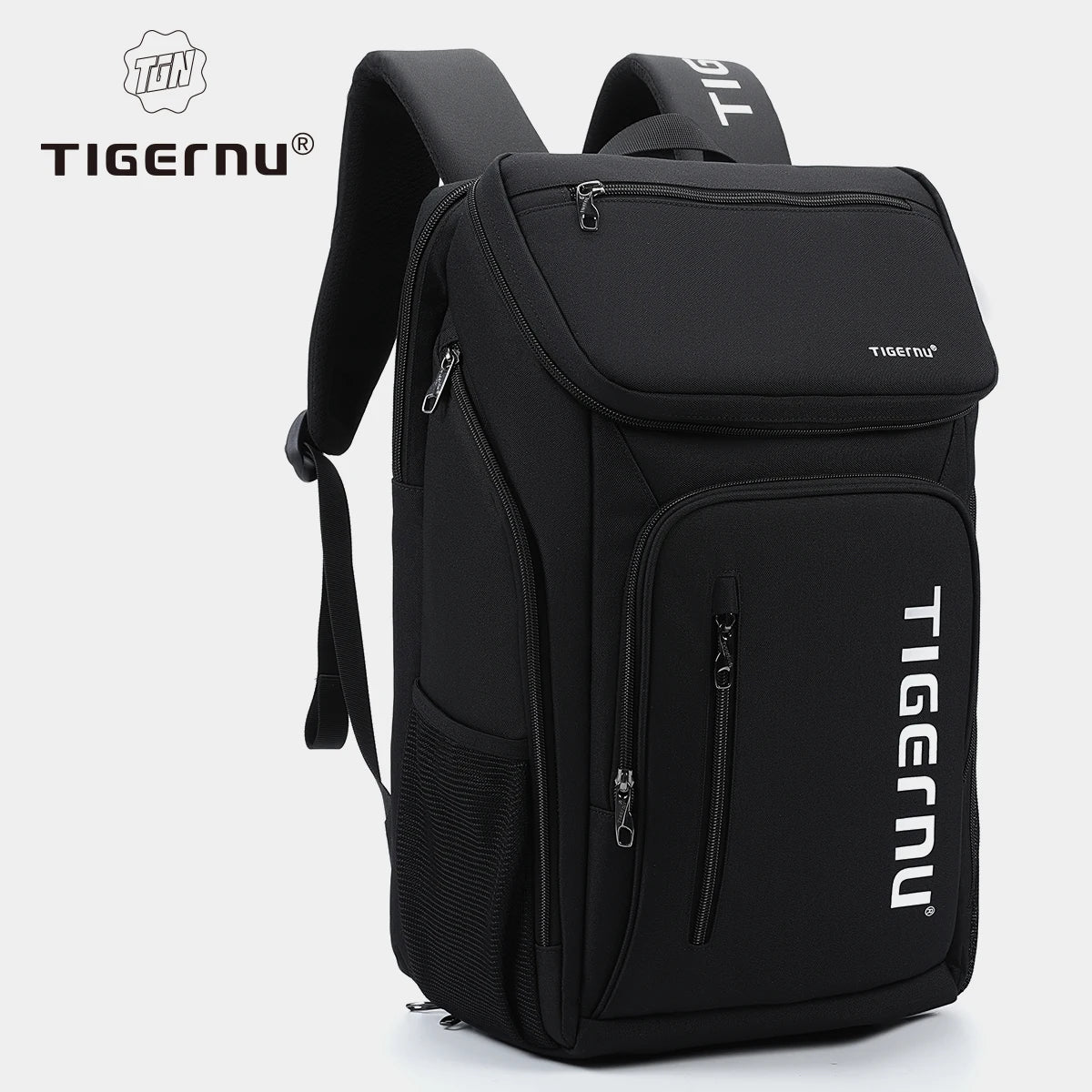 Tigernu Zaino Sportivo Da Uomo 25L Per Viaggio Trekking E Badminton Grigio Nero Esterno