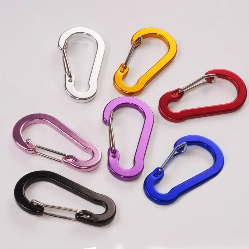 Moschettone Clip Set Sei Dodici Pezzi Turistico Piccoli Ganci Pesca All'aperto Campeggio Ciclismo Portachiavi Fibbie