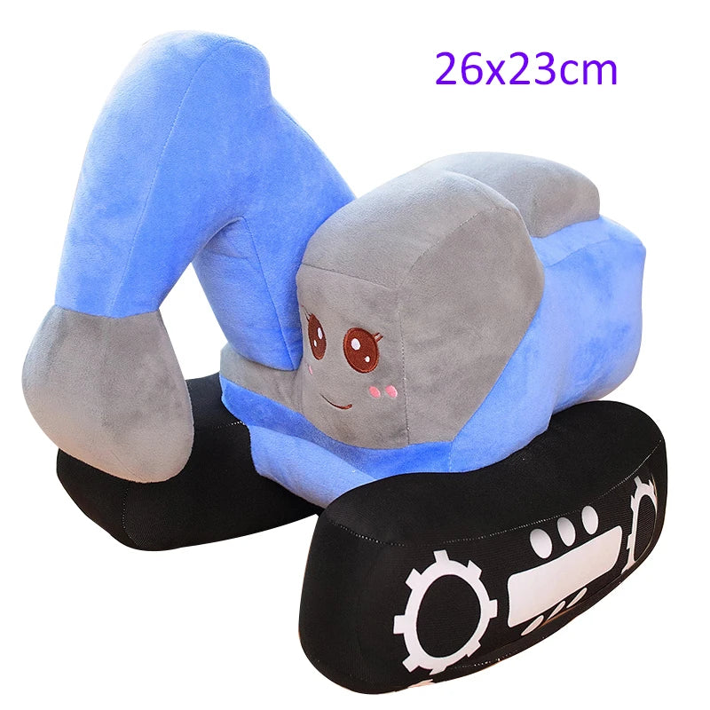 Simulazione Trattore Escavatore Giocattoli Di Peluche Per Auto Kawaii Morbido Cuscino Veicoli Regalo Natale Bambini