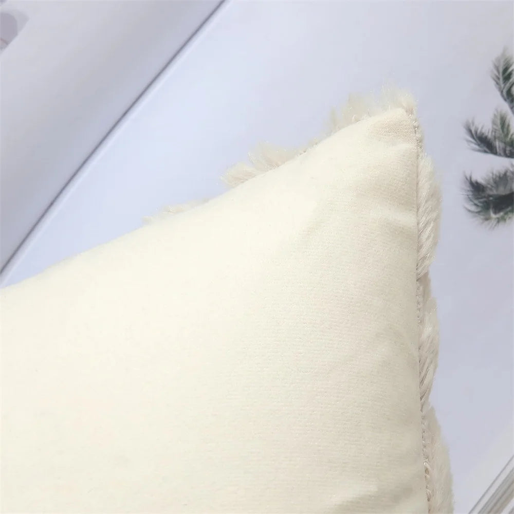 Fodera Per Cuscino Kitinjoy 45x45 In Cotone Peluche Per Divano Letto Soggiorno Casa