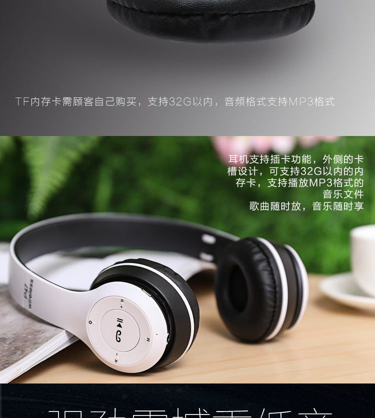 Auricolare Bluetooth P47 5.0 Pieghevole Senza Fili Per Giochi Wireless Compatibile Con iPhone Xiaomi Android