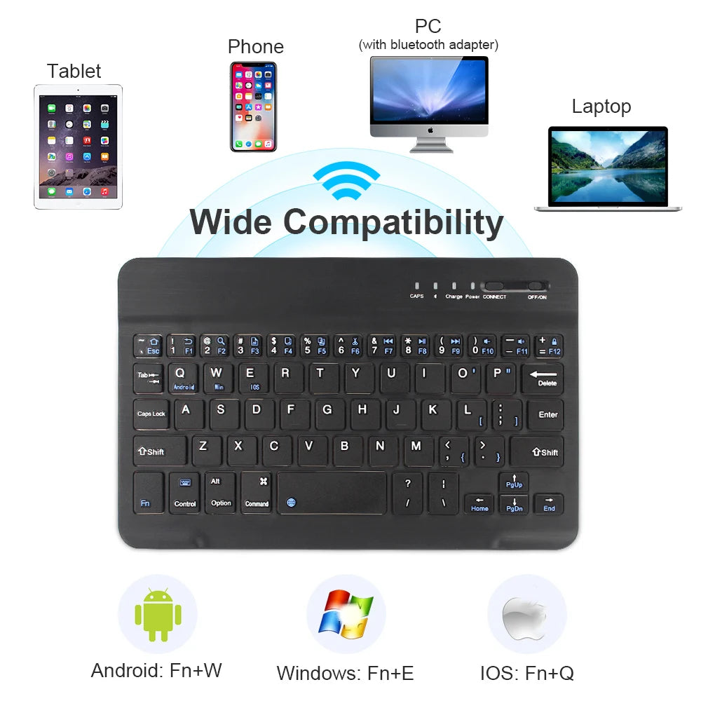 Set Tastiera e Mouse Bluetooth RGB Retroilluminato, Mouse Wireless 2.4G, Tastiera Ricaricabile