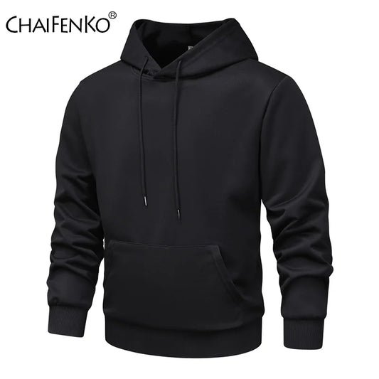 Uomo Cappotto Ampio Con Cappuccio Tinta Unita Stile Sottile Per Primavera Autunno Moda Tempo Libero Tasca Grande