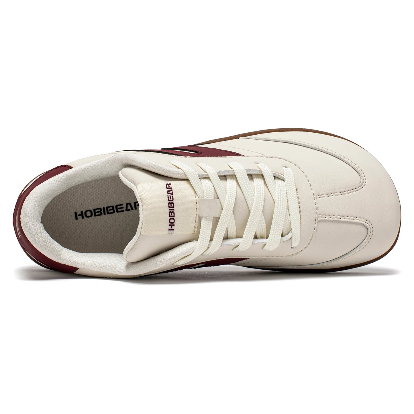 Hobibear Scarpe A Punta Larga Sneakers Unisex In Pelle Artificiale Zero Drop Retrò Per Uomo E Donna