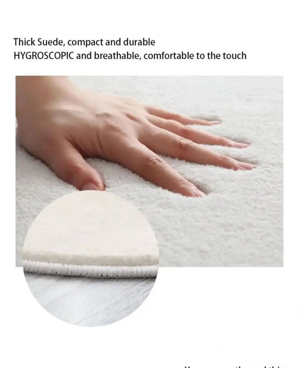 Tappetino Per Piedi In Finto Cashmere Antiscivolo Per Bagno Ingresso E Camera Da Letto Con Assorbimento D Acqua