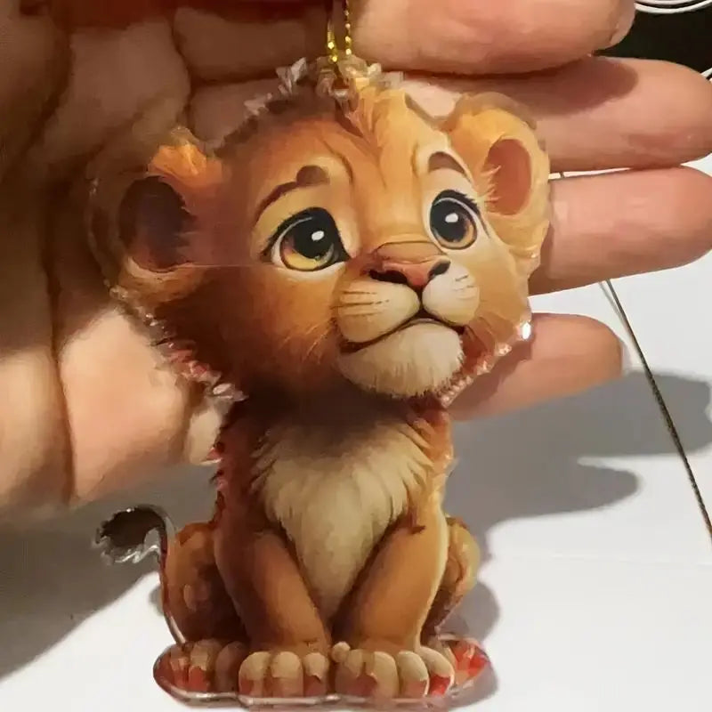 Ciondolo Acrilico Piatto 8 Cm 2D Multi Motivi Per Auto Zaino Casa Decorazione Natale Preghiera