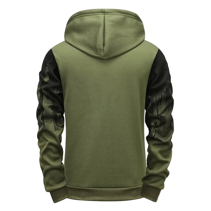 Felpa Con Cappuccio Da Uomo Stampata In Italia Athleisure Autunno Inverno Maniche Lunghe Alta Qualità 2025