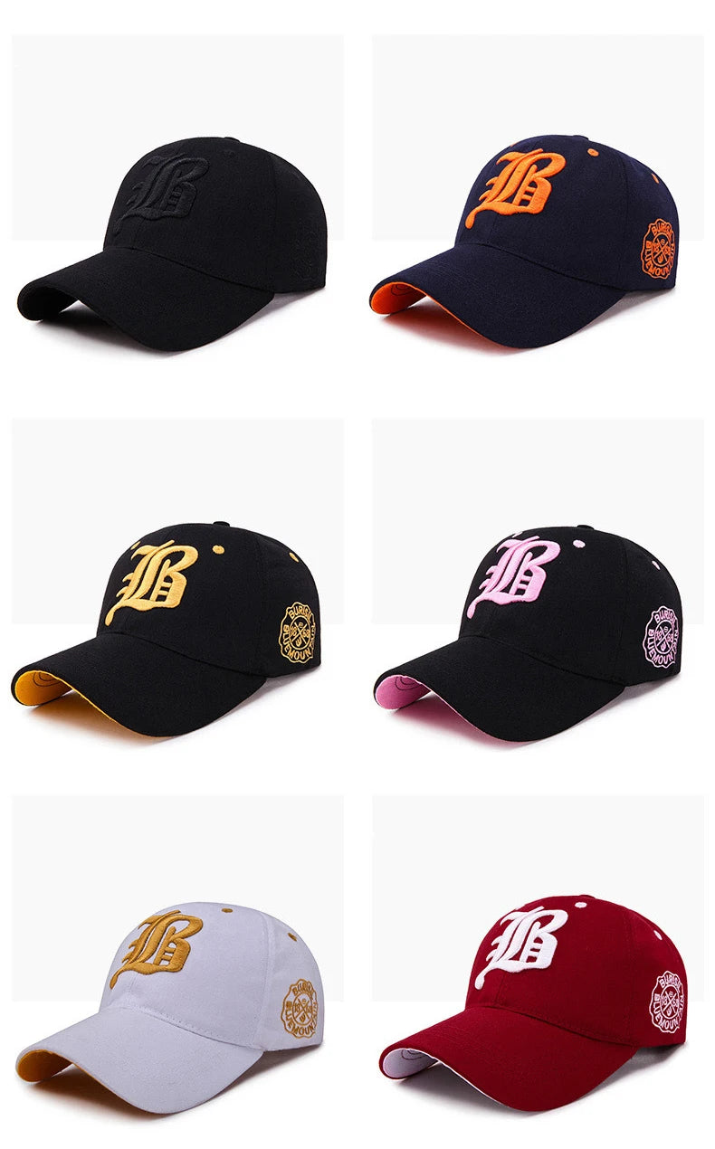 Berretto Baseball Unisex Cotone Estivo con Ricamo Snapback Protezione Solare Adulti