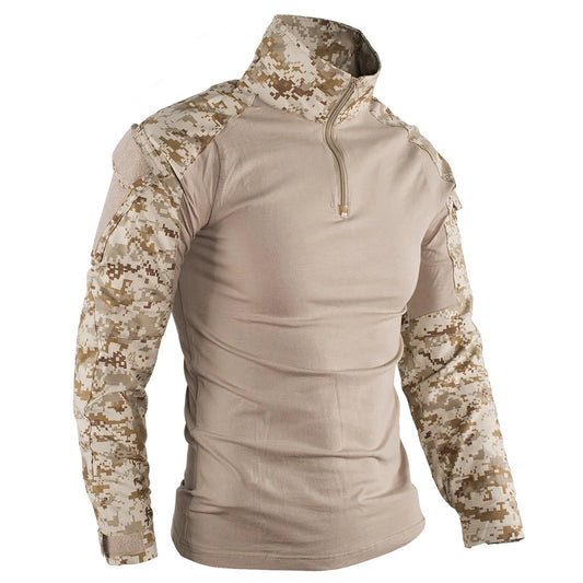 Camicia Militare Mege Camouflage Army Unisex Tactical Battle Combat Shirt Softair Per Forze Speciali USMC