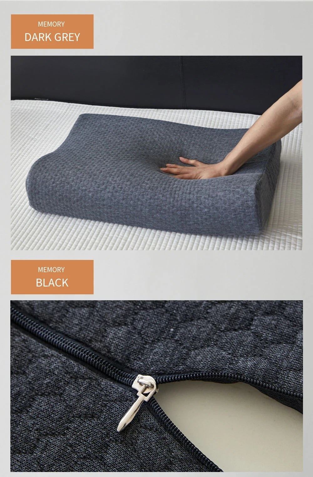 Cuscino Ergonomico In Memory Foam Singolo Con Supporto Cervicale Per Letto Rinfrescante E Traspirante