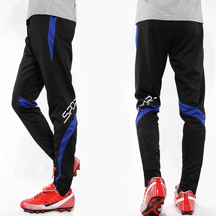 Pantaloni sportivi da corsa da uomo con tasche con cerniera Pantaloni da jogging da calcio Pantaloni sportivi da allenamento Pantaloni da calcio da basket Pantaloni da allenamento da uomo