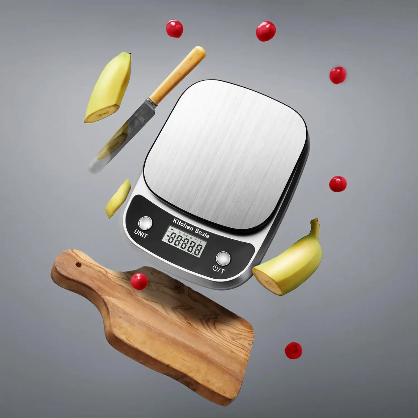 Bilancia Da Cucina Digitale In Acciaio Inox Con Display LCD Portatile Per Alimenti Gioielli Caffè Cucina 5 Kg 10 Kg 1 g