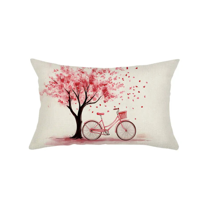 Vikama Fodera Per Cuscino Reversibile San Valentino Con Stampa A Cuore Per Soggiorno Divano Letto Decorazione Della Casa