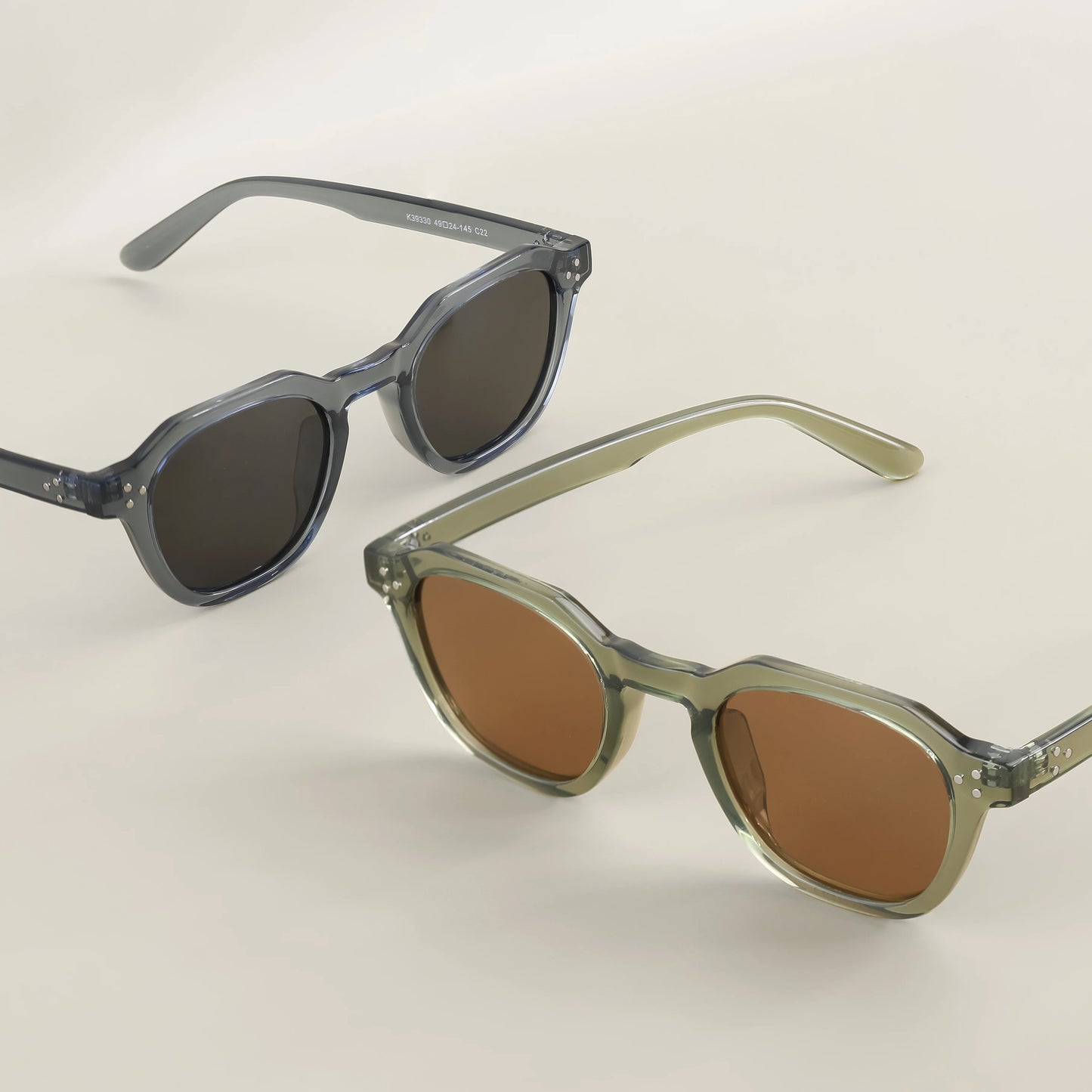 Occhiali Da Sole Polarizzati Retrò Unisex Caterside Ultraleggeri Montatura TR90 Poligonale Per Esterni Viaggio Di Qualità