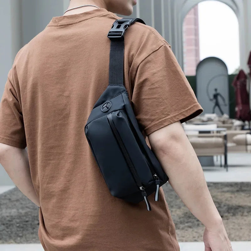 Borsa Da Cintura Impermeabile Uomo Marsupio Sportivo Con Cintura E Tracolla Per Viaggio E Attività All Aperto