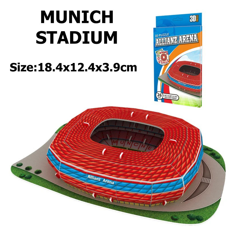 Campo Da Calcio In Miniatura 3D Puzzle Fai Da Te Dei Stadi Famosi Per Fan E Regalo Di Compleanno