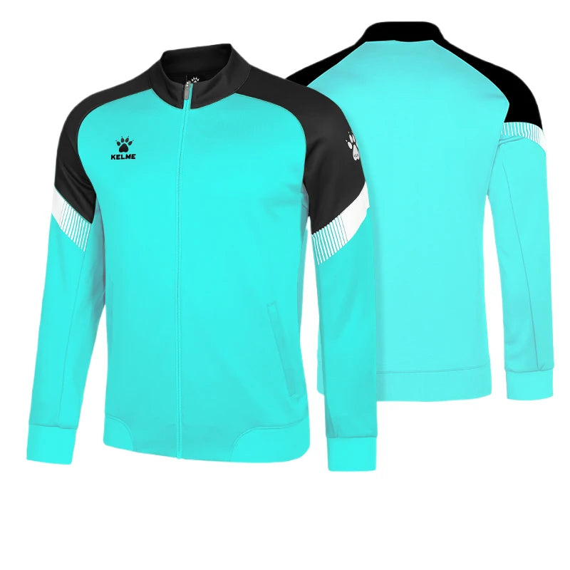 Kelme Giacca Allenamento Uomo Lavorata A Maglia Giocatore China League One Traspirante Con Cerniera Top Da Corsa