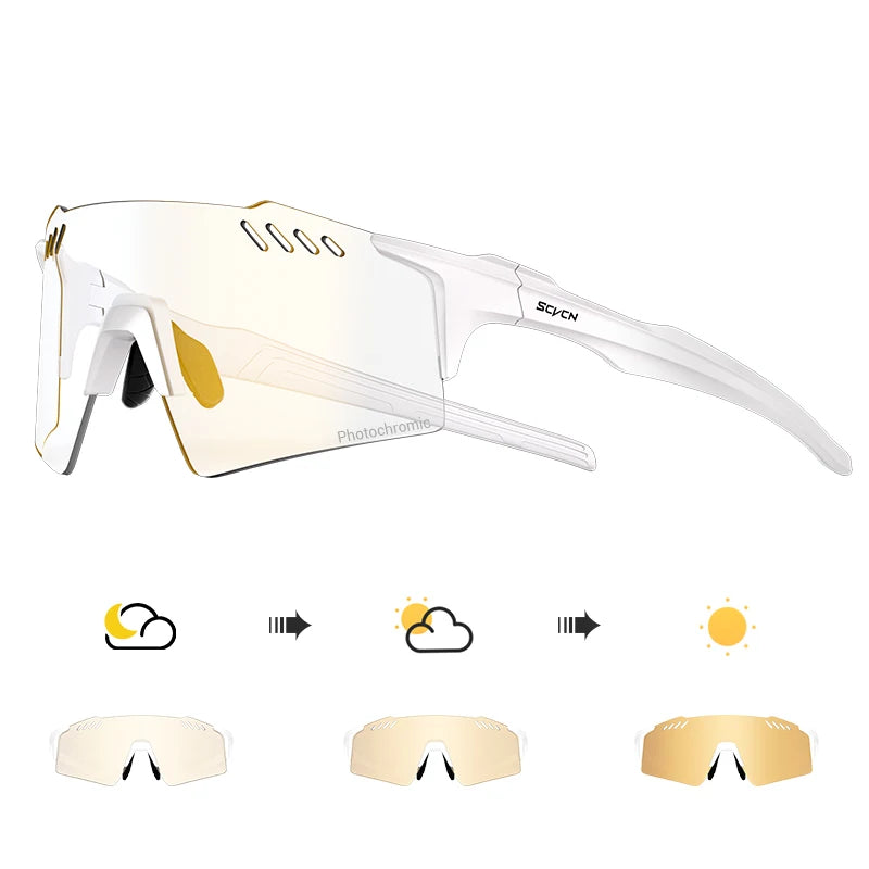 Occhiali Fotocromatici UV400 Per Ciclismo MTB Equitazione All Apertto Multisport Guida Golf Campeggio